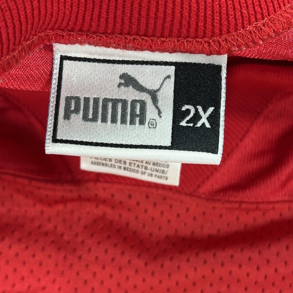 VINTAGE Kansas City Chiefs Elvis Grbac 18 Jersey Mens 2XL Red NFL Football Puma - Picture 5 of 15